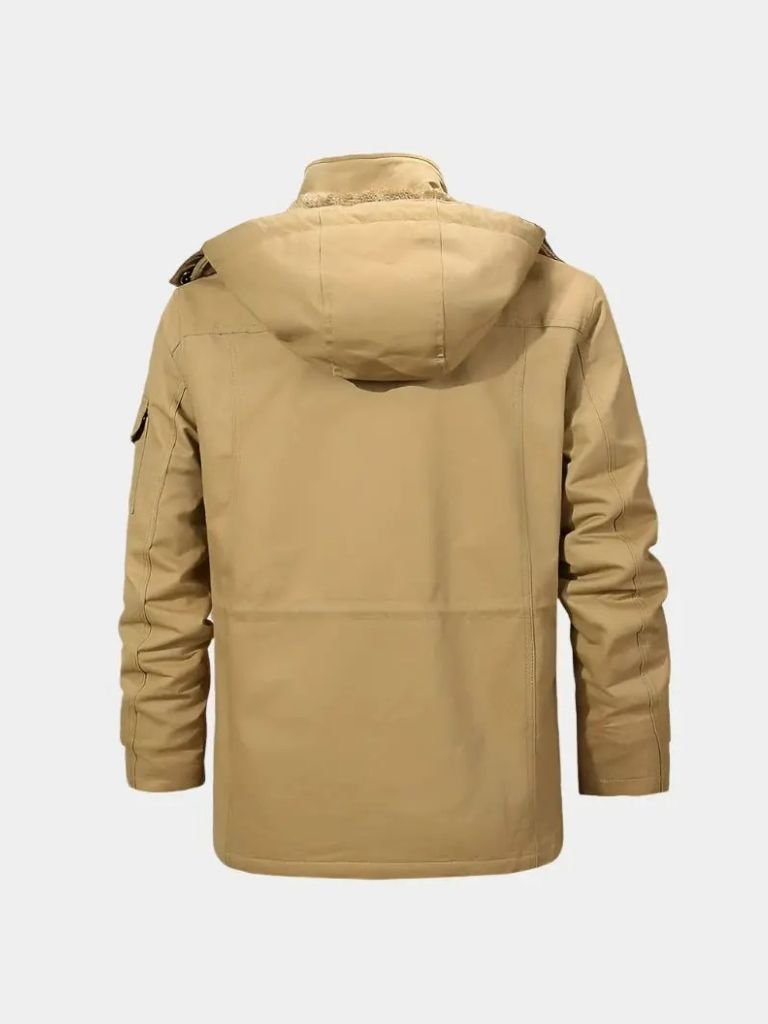 Fleece Hooded Bomber Jacket - Crown & Cuff