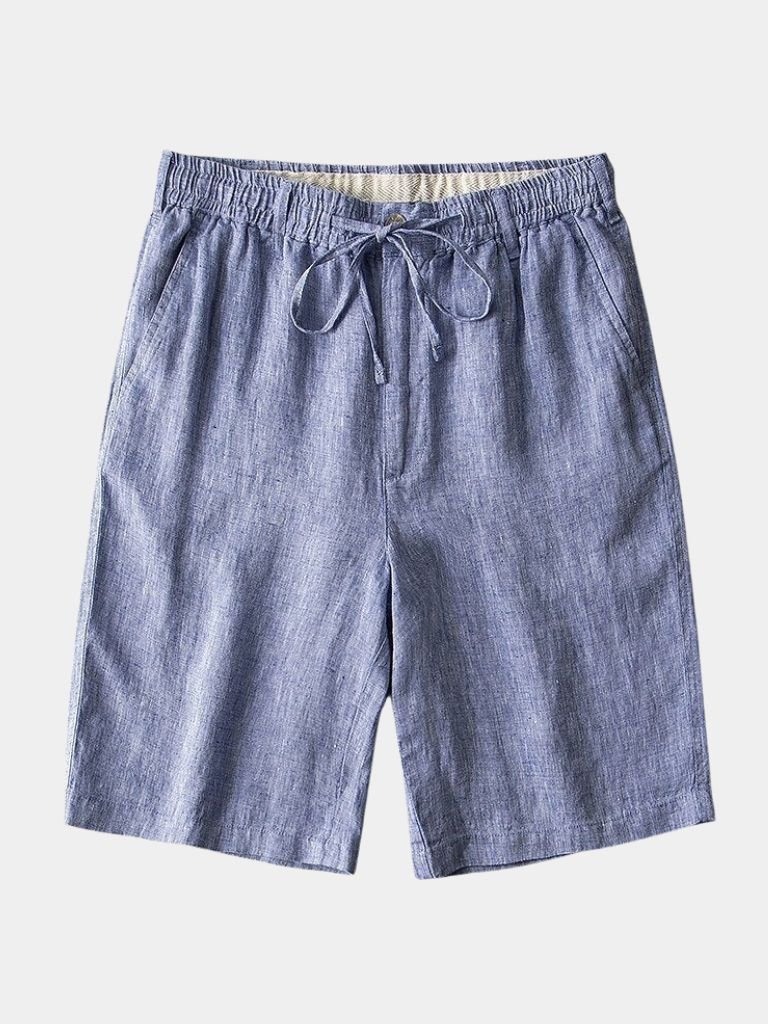 Gris Mariner Linen Shorts - Crown & Cuff