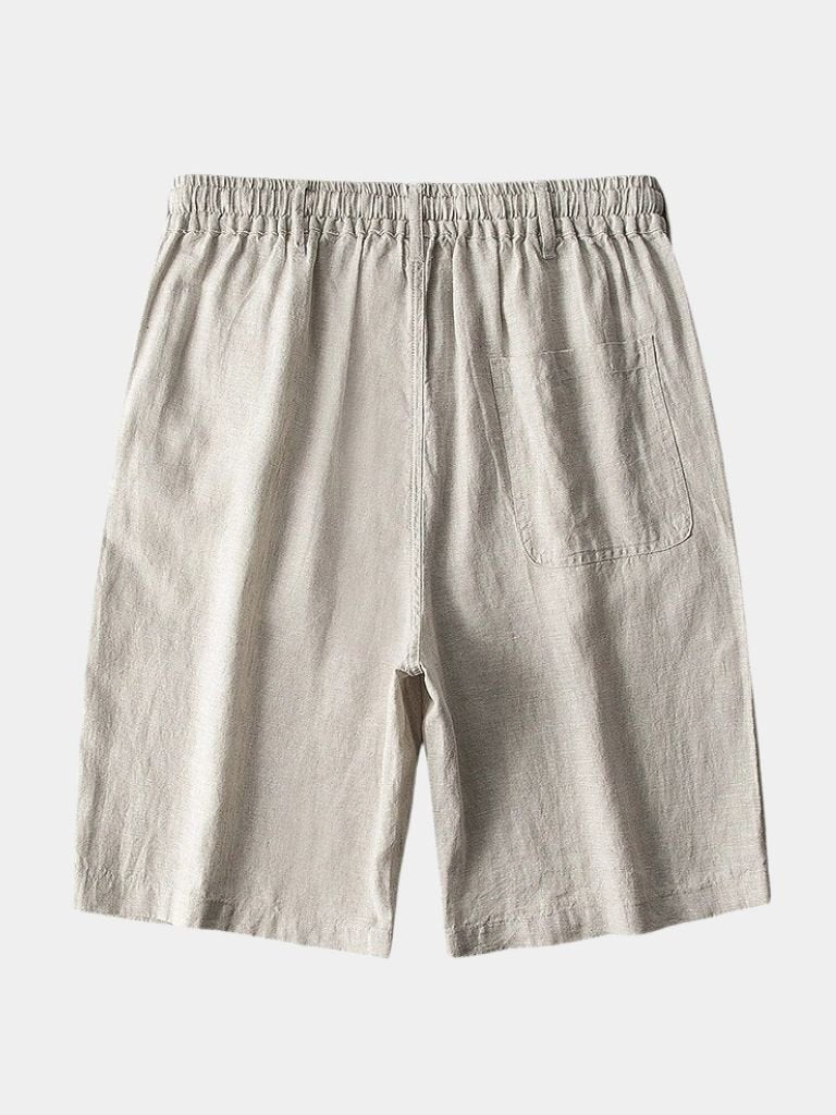 Gris Mariner Linen Shorts - Crown & Cuff