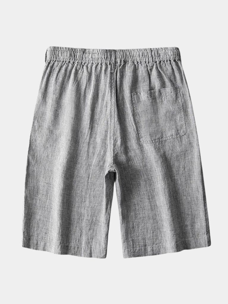 Gris Mariner Linen Shorts - Crown & Cuff