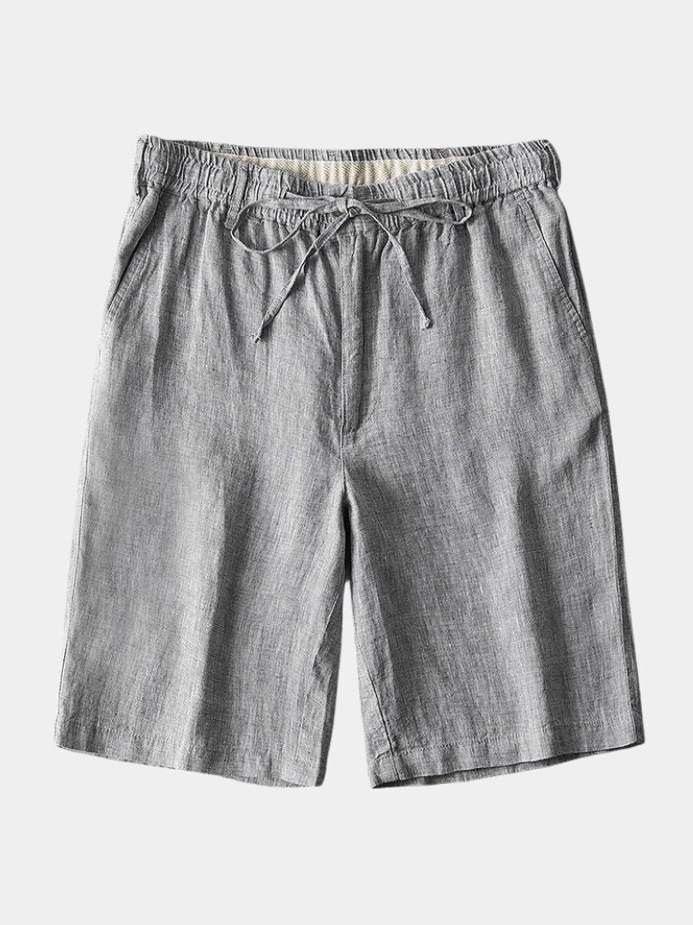 Gris Mariner Linen Shorts - Crown & Cuff
