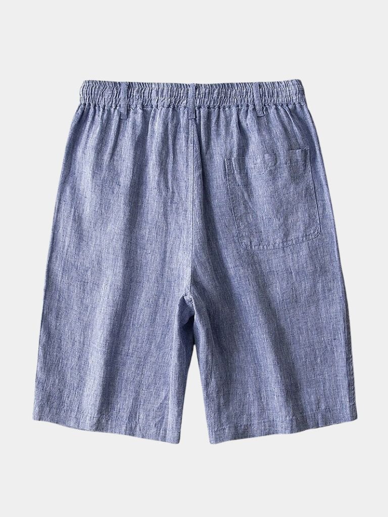 Gris Mariner Linen Shorts - Crown & Cuff