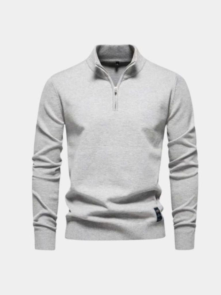 Half Zip Knitwear Pullover Sweater - Crown & Cuff