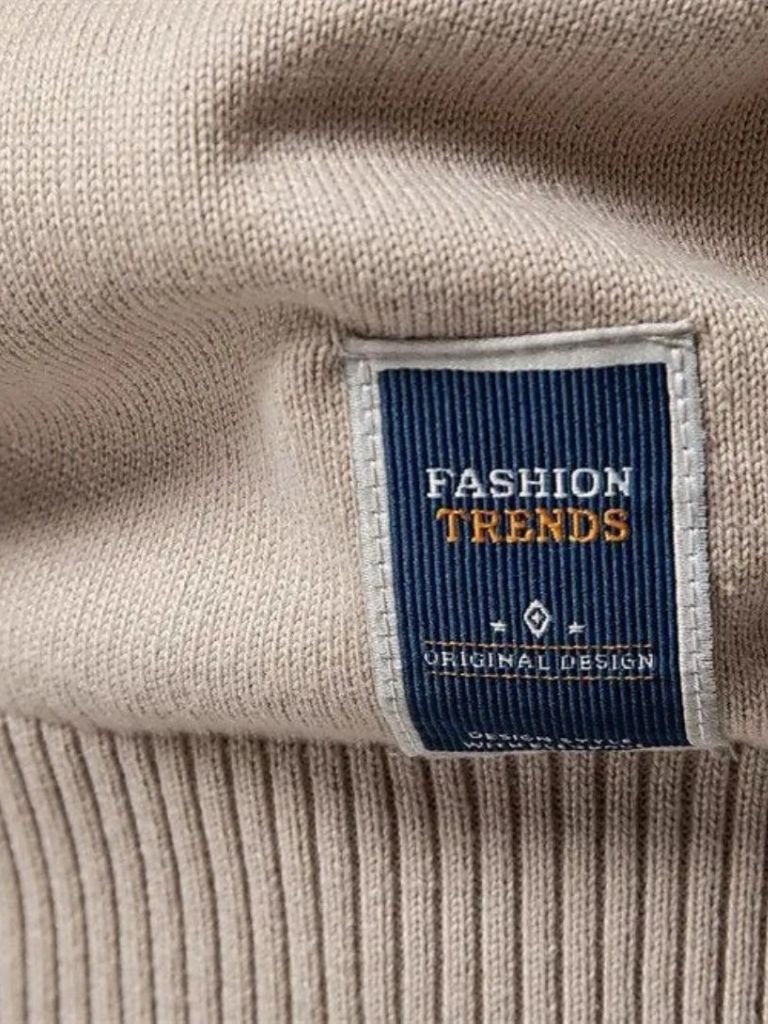 Half Zip Knitwear Solid Color Cardigan Sweater - Crown & Cuff