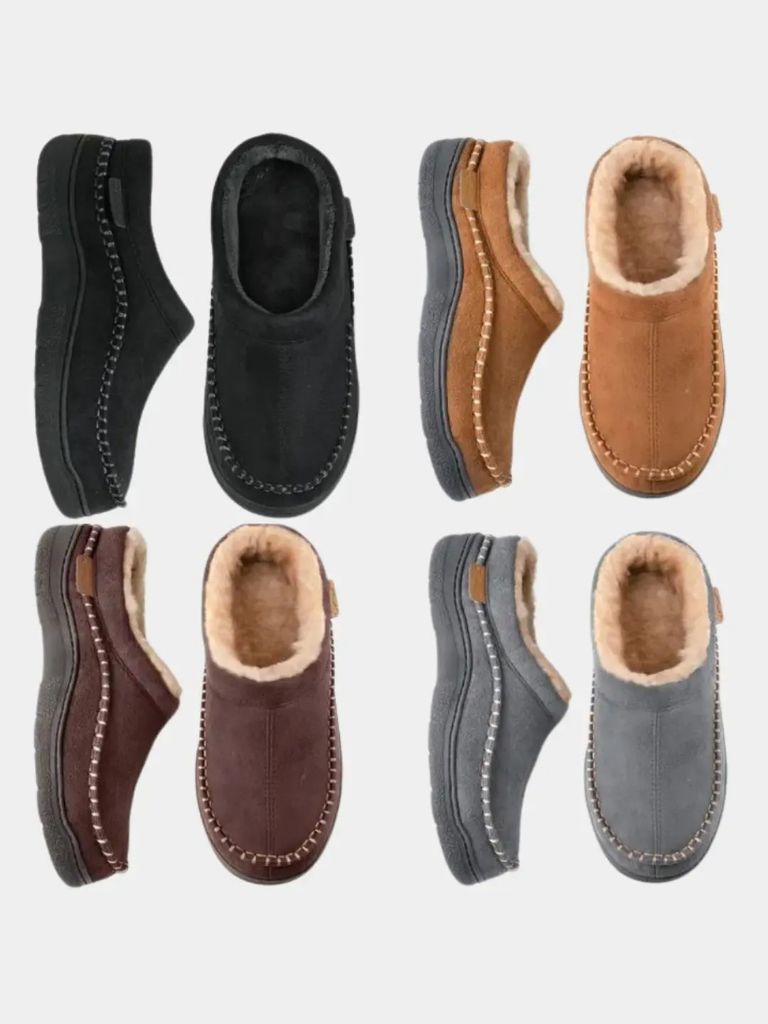 Heritage Luxe Lined Slippers - Crown & Cuff