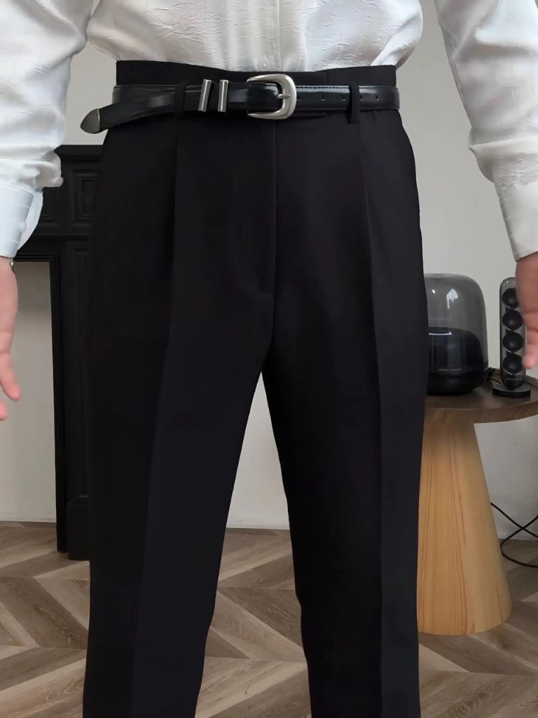Hollywood Classic Trousers (Belt Included) - Crown & Cuff