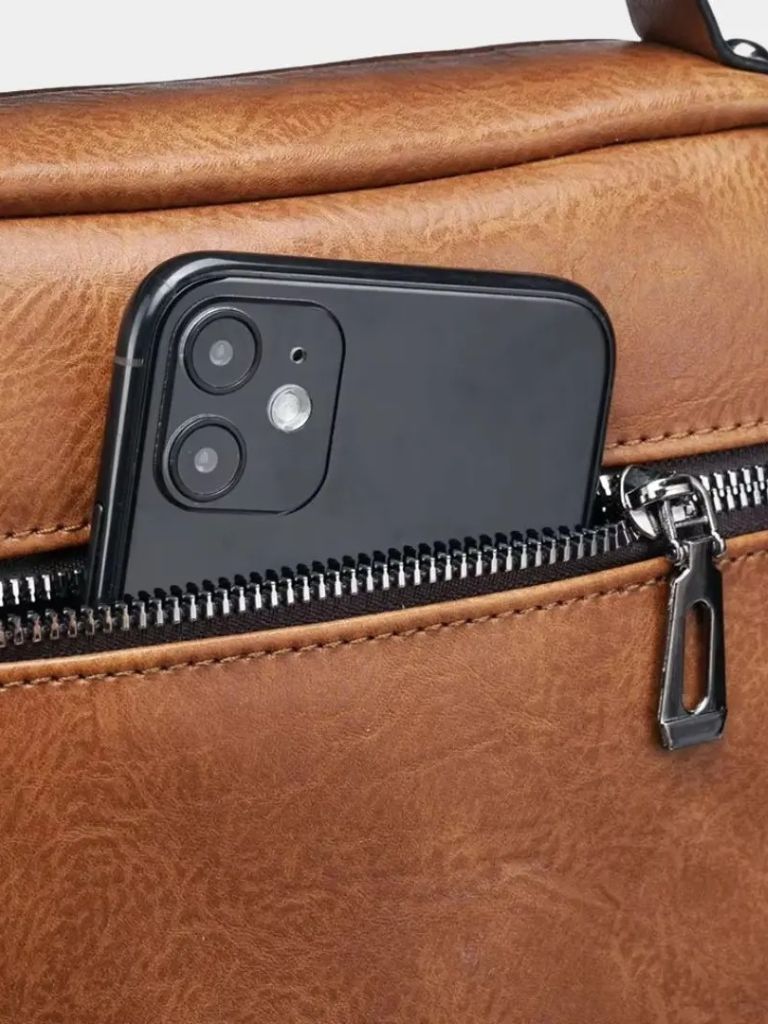 Leather Cross Body Bag - Crown & Cuff