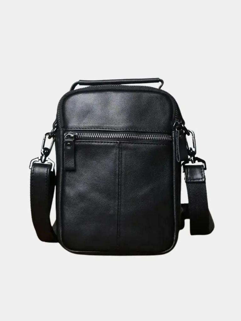 Leather Men's Shoulder Bag - Crown & Cuff