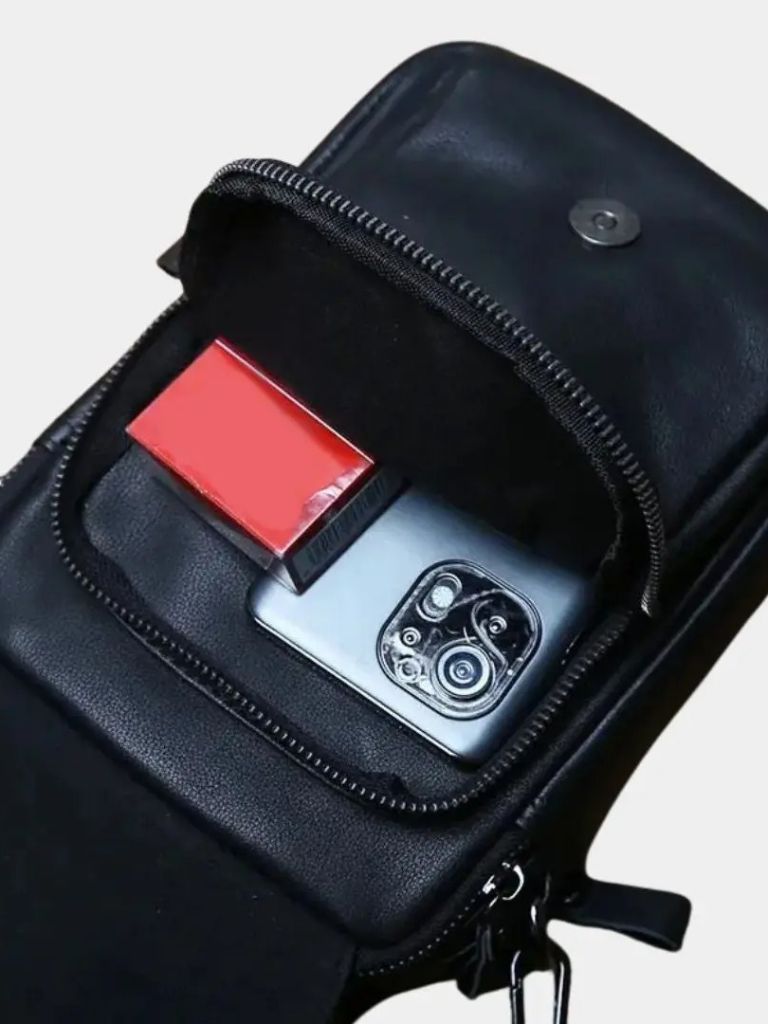 Leather Men's Shoulder Bag - Crown & Cuff