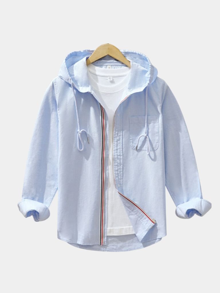 Light Covenant Linen Hooded Shirt – Crown & Cuff