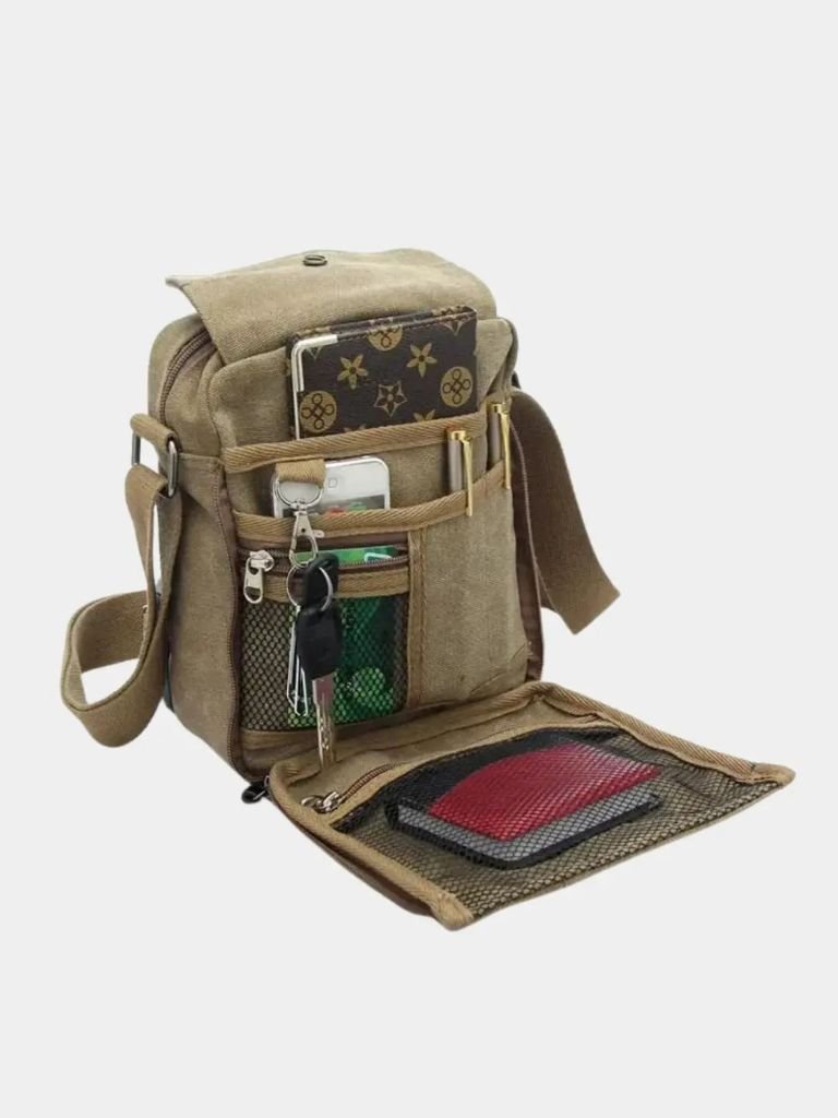 Men's Compact Shoulder Bag - Crown & Cuff