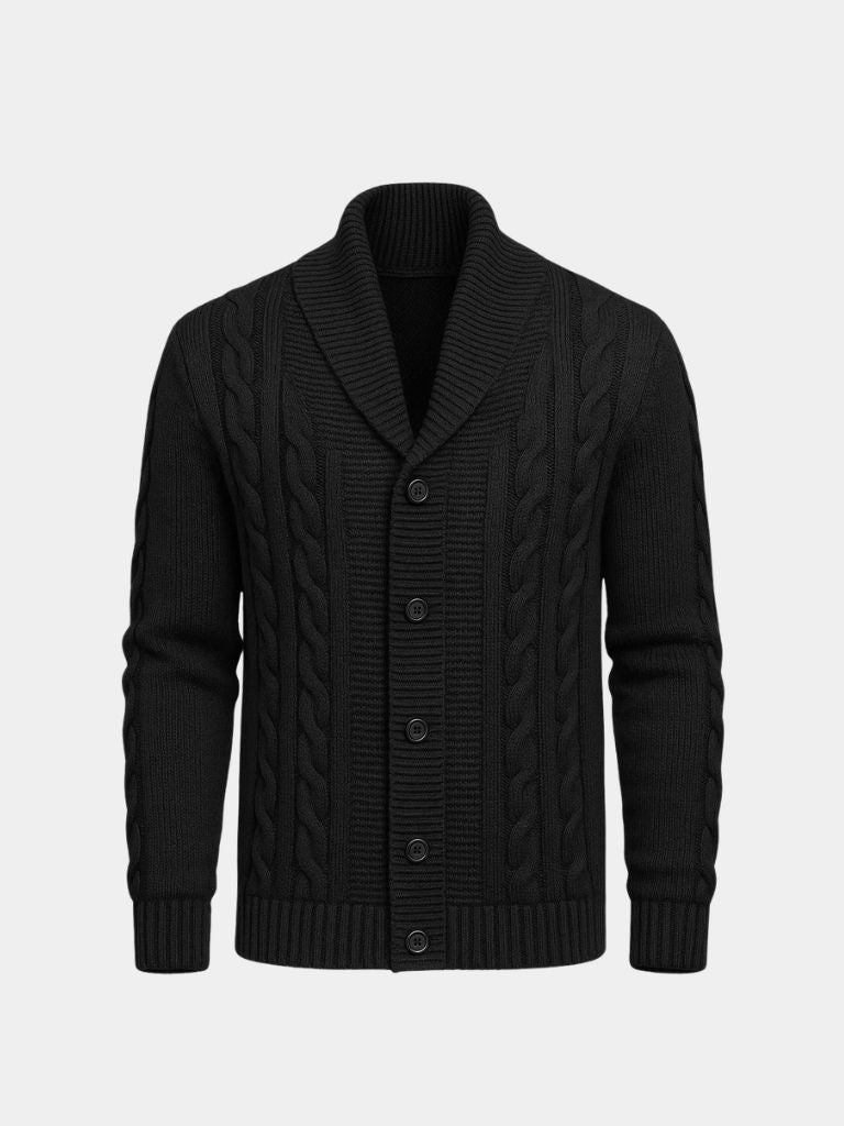Men's Elegant Knit Cardigan - Crown & Cuff