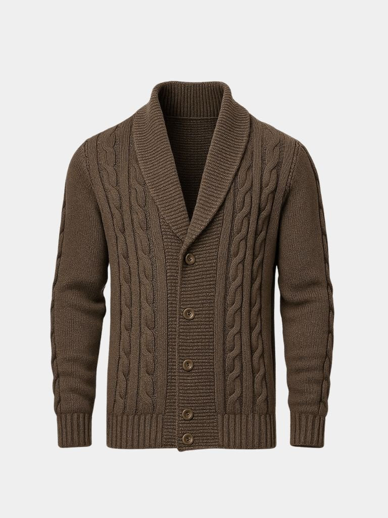 Men's Elegant Knit Cardigan - Crown & Cuff