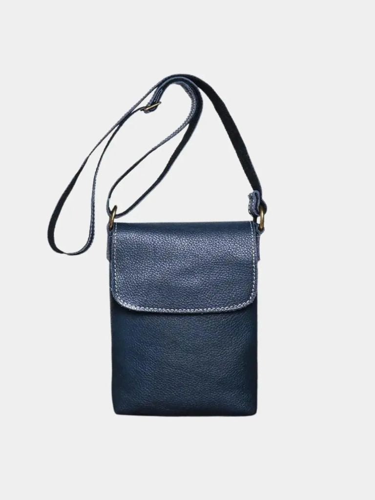 Men's Mini Leather Shoulder Bag - Crown & Cuff
