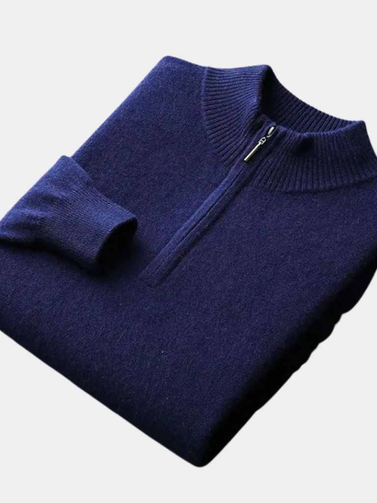 Merino Half Zip Sweater - Crown & Cuff