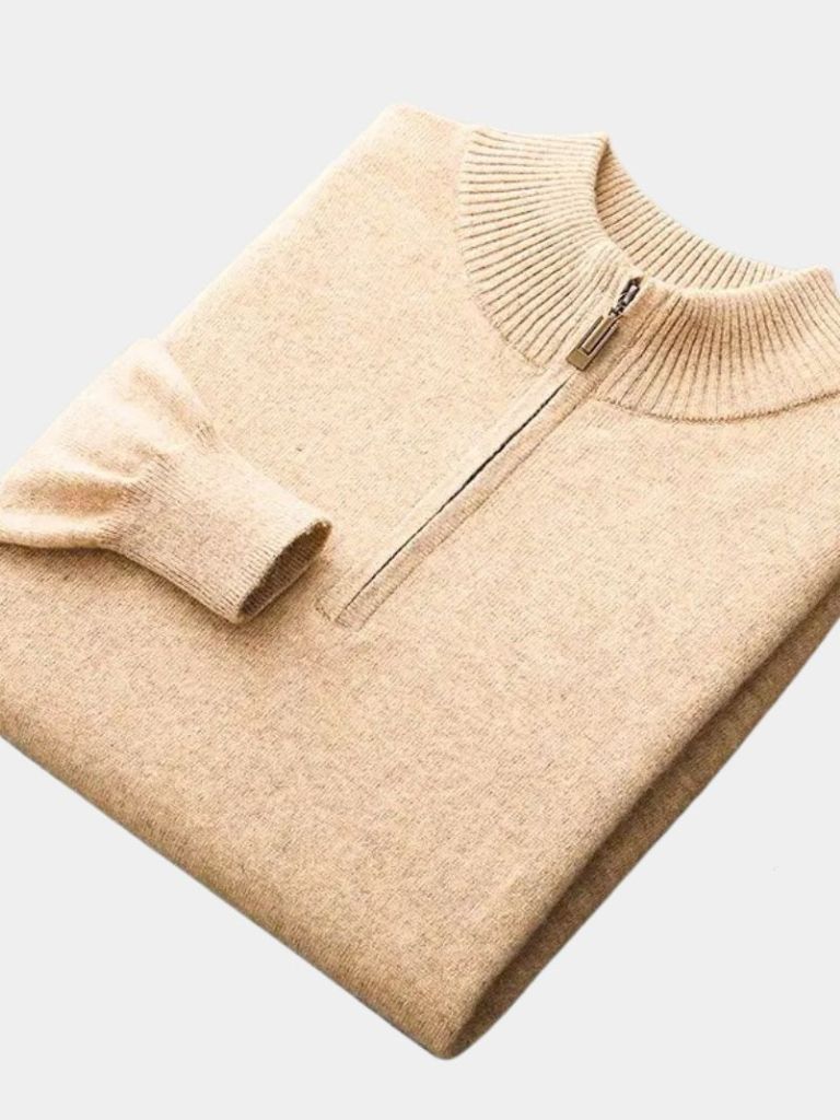 Merino Half Zip Sweater - Crown & Cuff