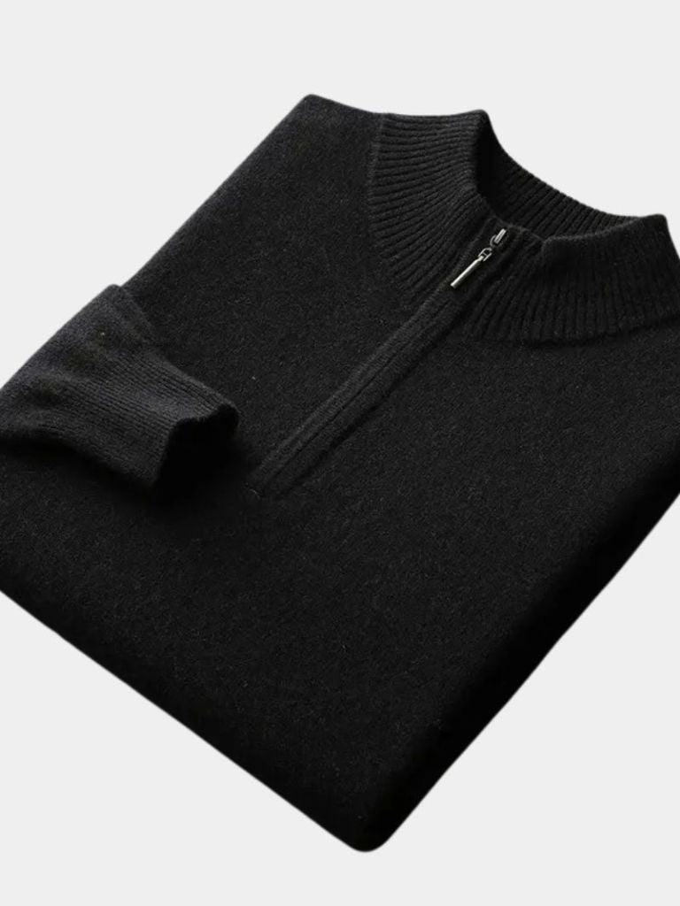 Merino Half Zip Sweater - Crown & Cuff