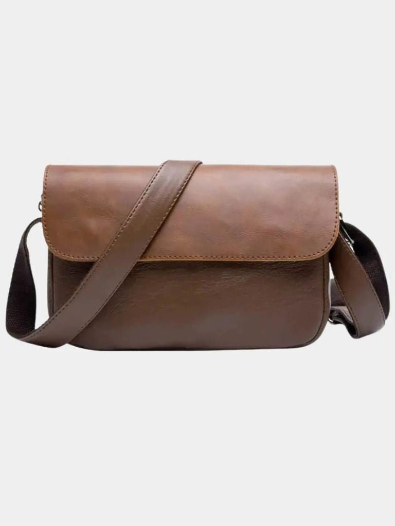 Milan Essential Leather Shoulder Bag - Crown & Cuff