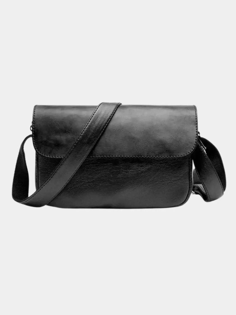 Milan Essential Leather Shoulder Bag - Crown & Cuff