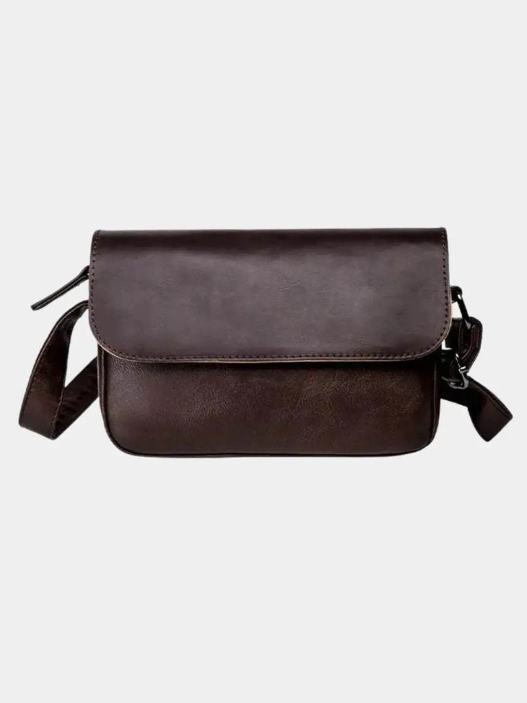 Milan Essential Leather Shoulder Bag - Crown & Cuff
