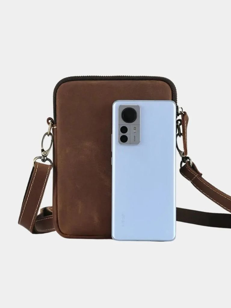 Minimalist Crossbody Leather Bag - Crown & Cuff