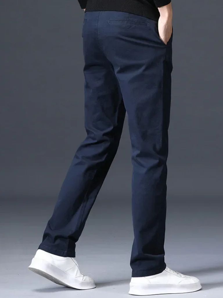 Minimalist Straight Trousers - Crown & Cuff