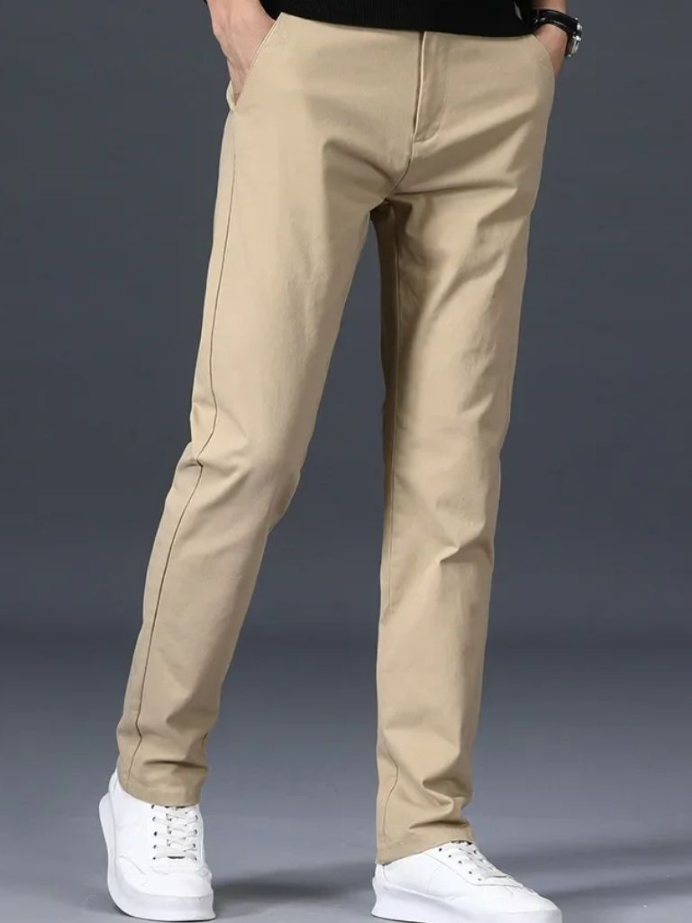 Minimalist Straight Trousers - Crown & Cuff