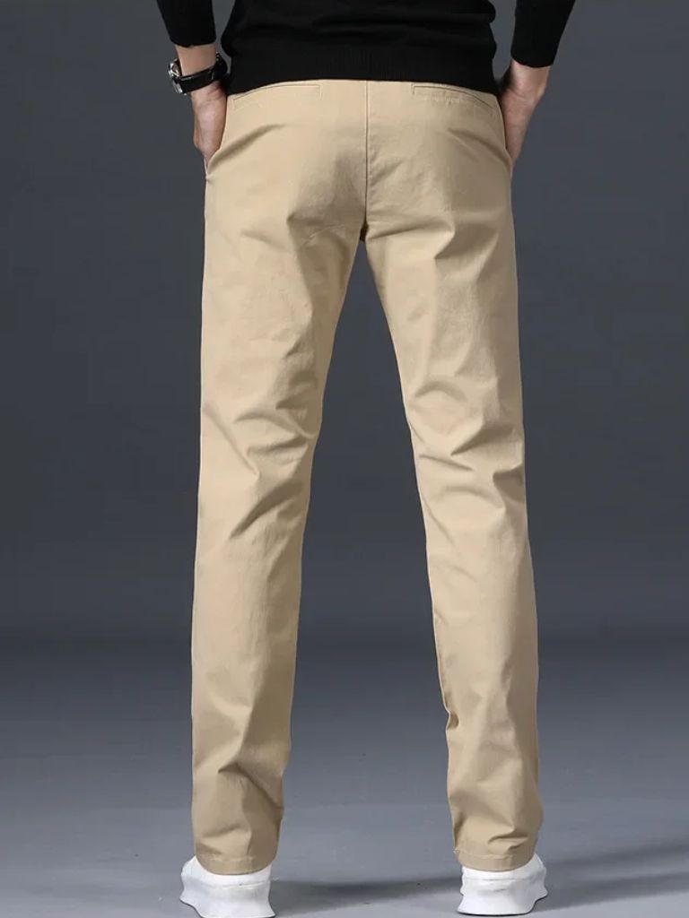 Minimalist Straight Trousers - Crown & Cuff
