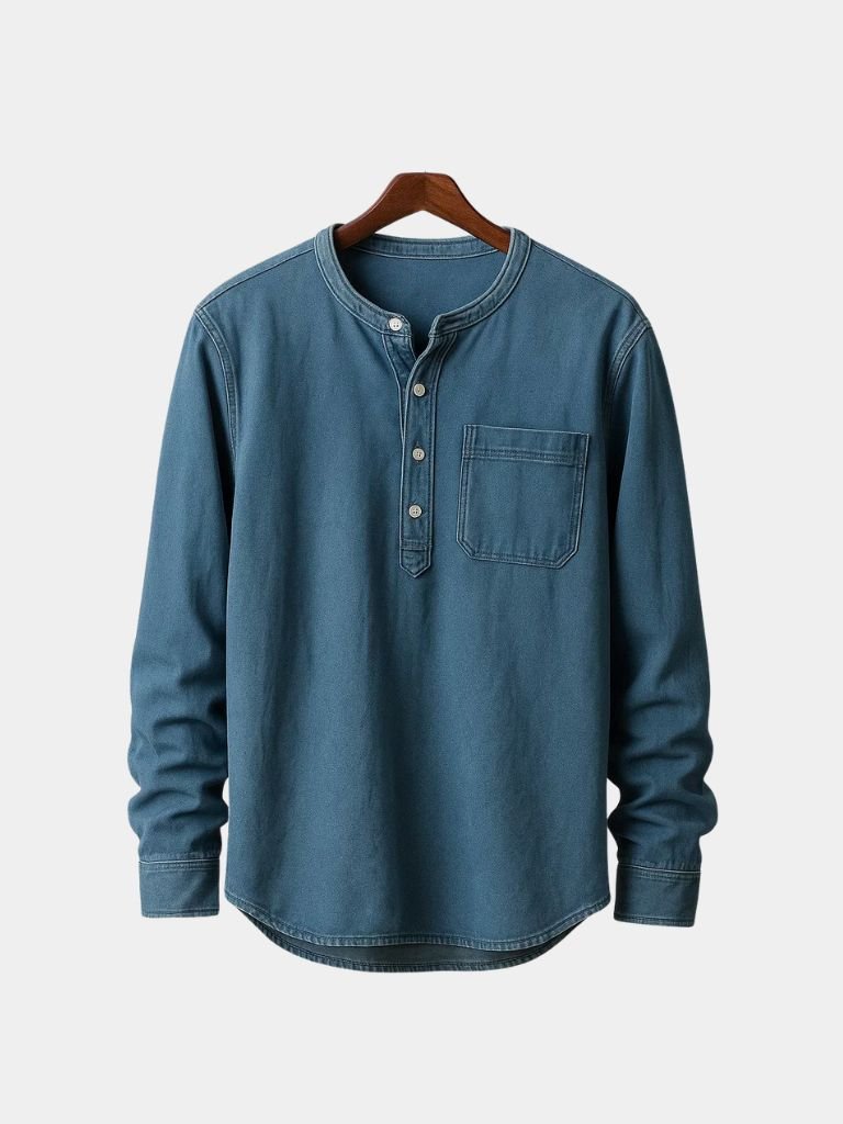 Nash Henley Long Sleeve Shirt – Crown & Cuff
