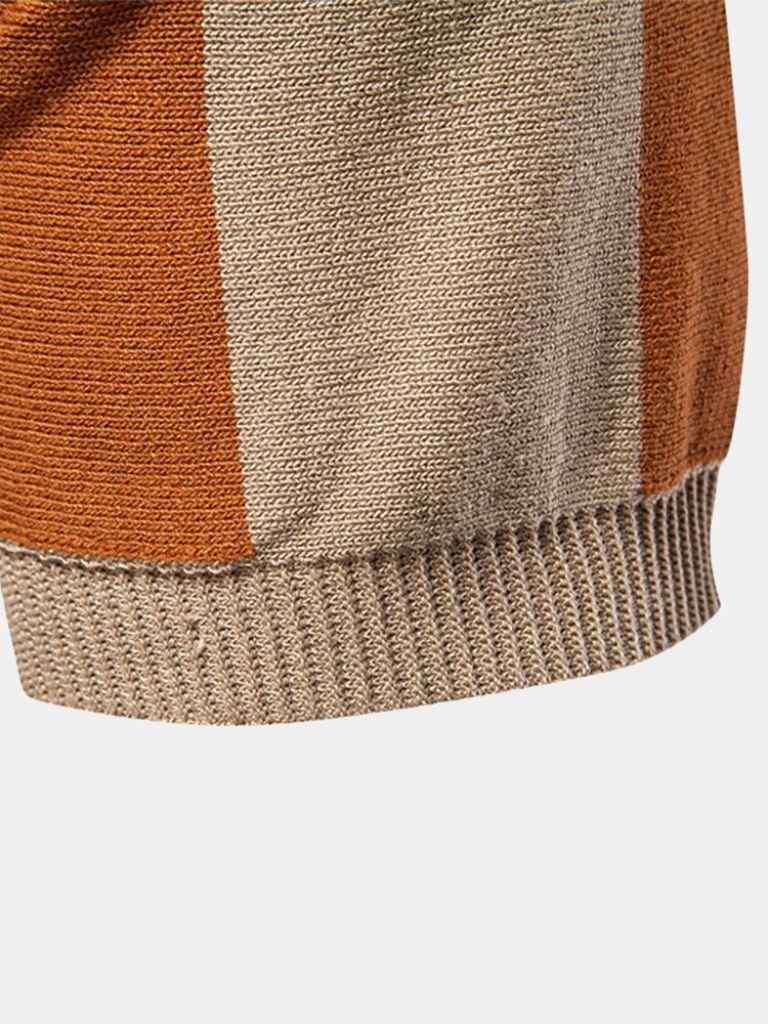 Navy Stripe Polo - Crown & Cuff