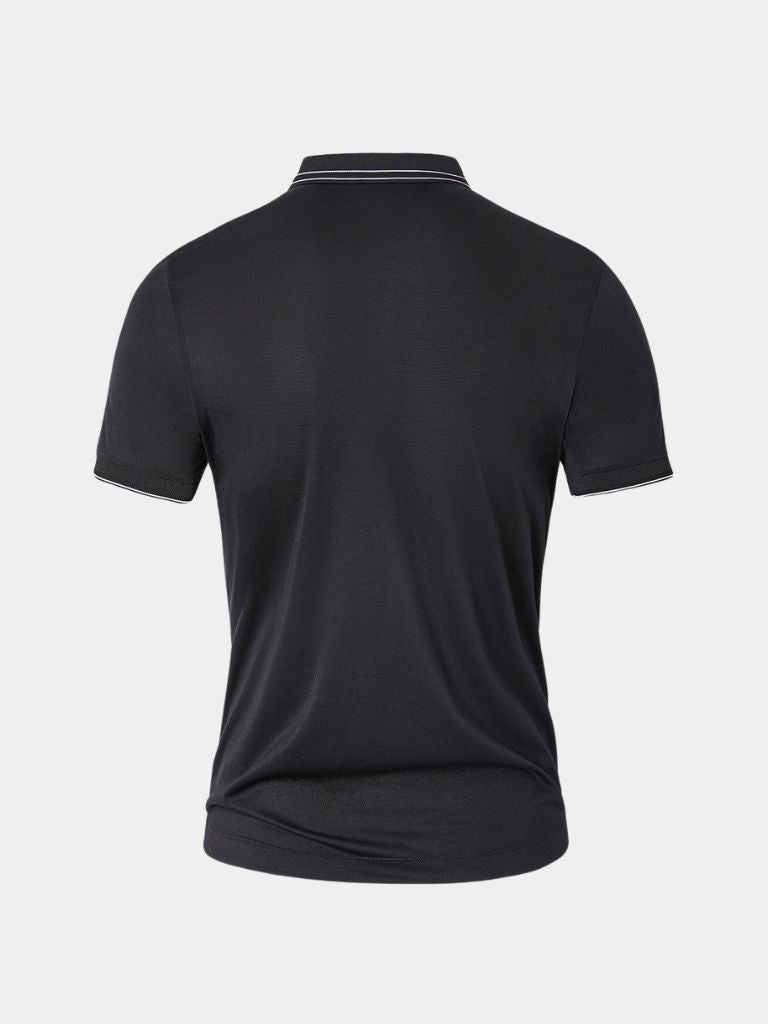 Obsidian Trim Polo – Crown & Cuff