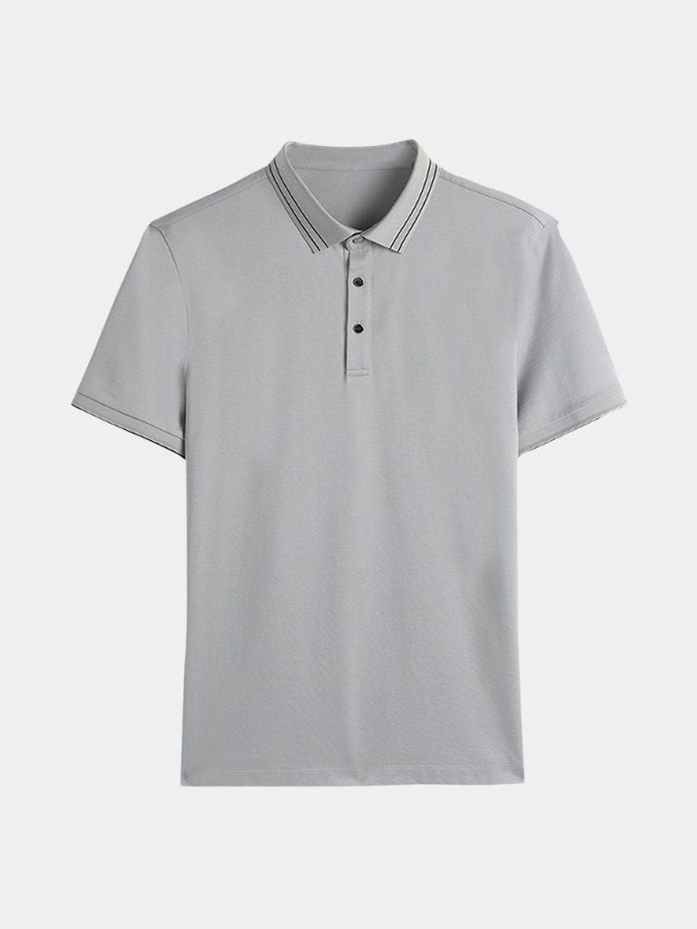 Obsidian Trim Polo – Crown & Cuff