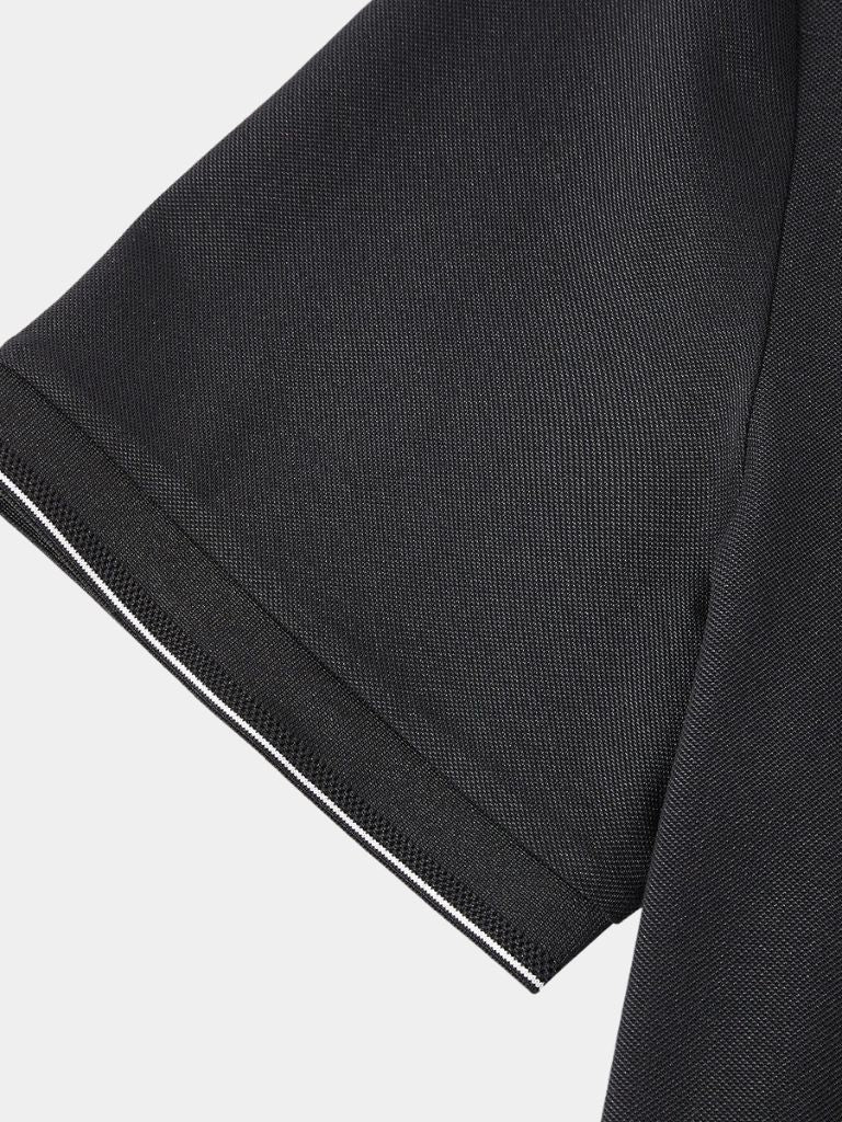 Obsidian Trim Polo – Crown & Cuff