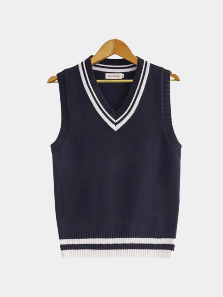 Old Money Essential Knit Vest - Crown & Cuff