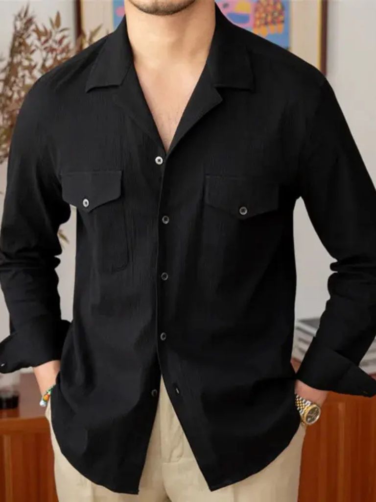 Old Money Long Sleeve Shirt - Crown & Cuff