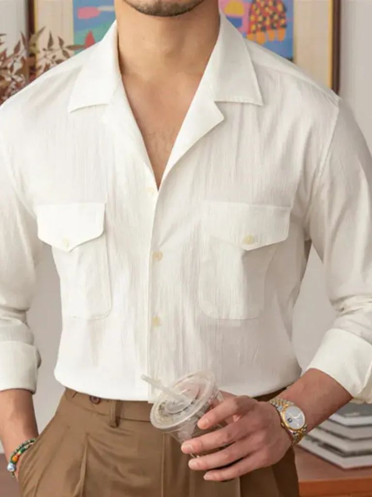 Old Money Long Sleeve Shirt - Crown & Cuff