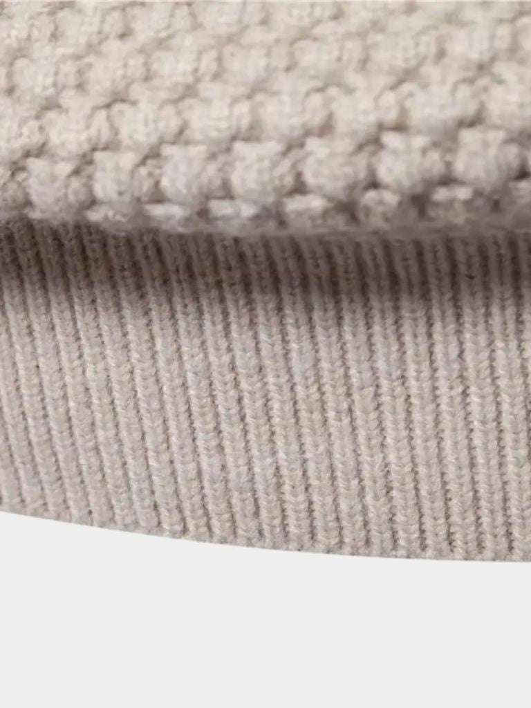 Old Money Textured Pullover - Crown & Cuff