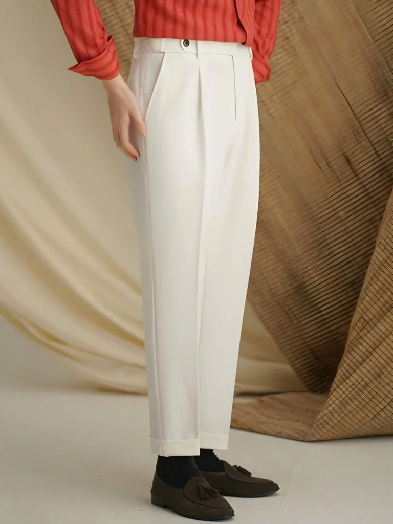 Premium Classic Elastic Trousers - Crown & Cuff