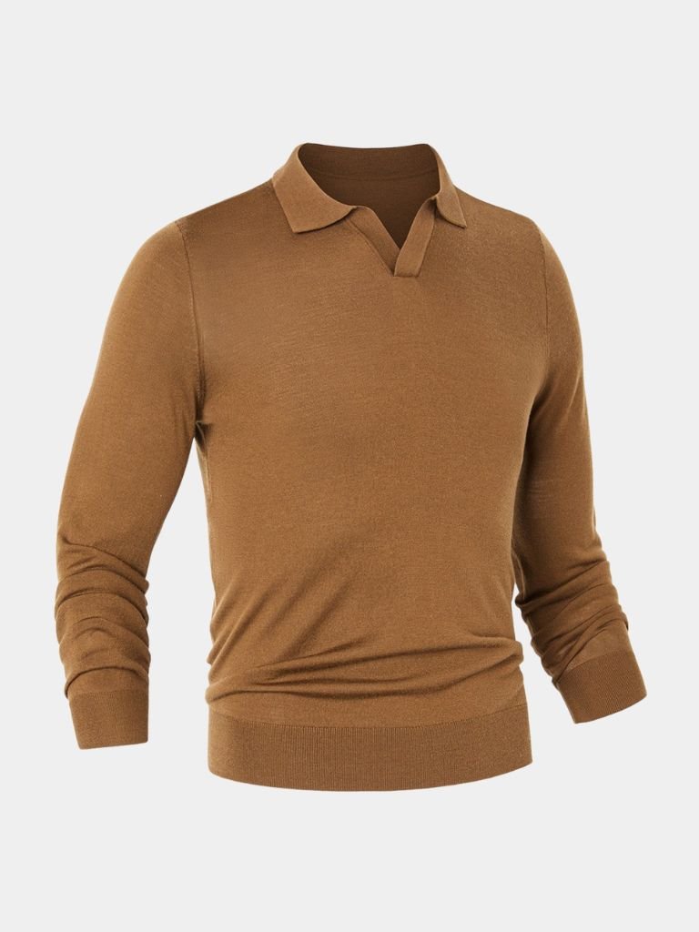 Royal Comfort Long Sleeve Polo - Crown & Cuff