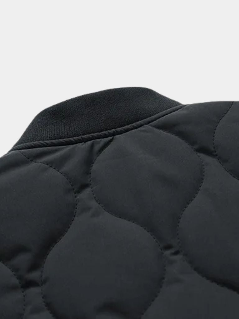 Sherpa Sleeves Padded Bomber Jacket - Crown & Cuff
