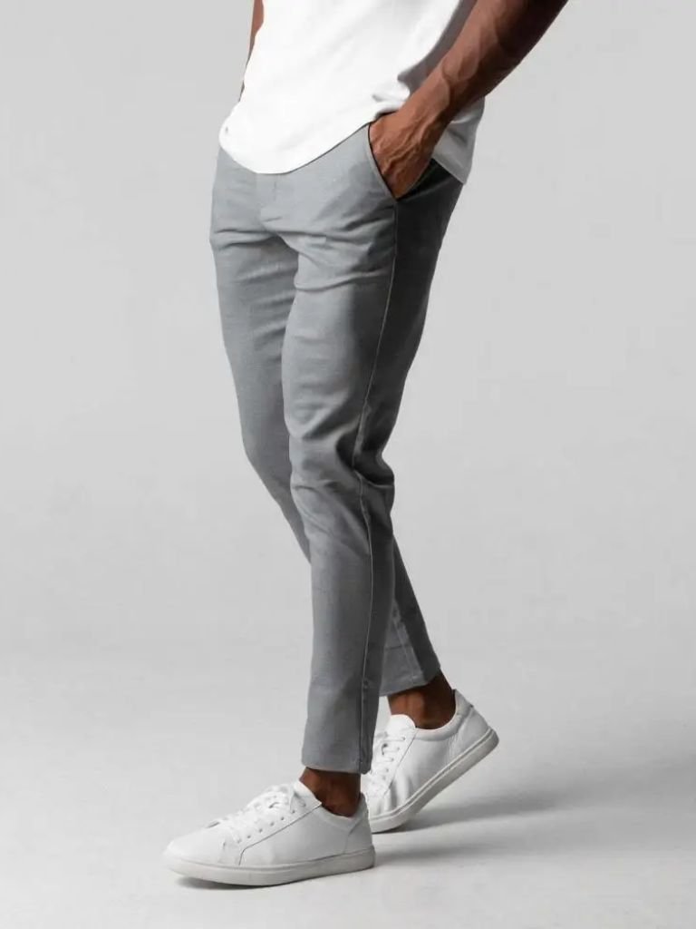 Stretchy Slim Trousers - Crown & Cuff