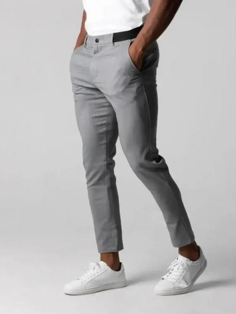 Stretchy Slim Trousers - Crown & Cuff