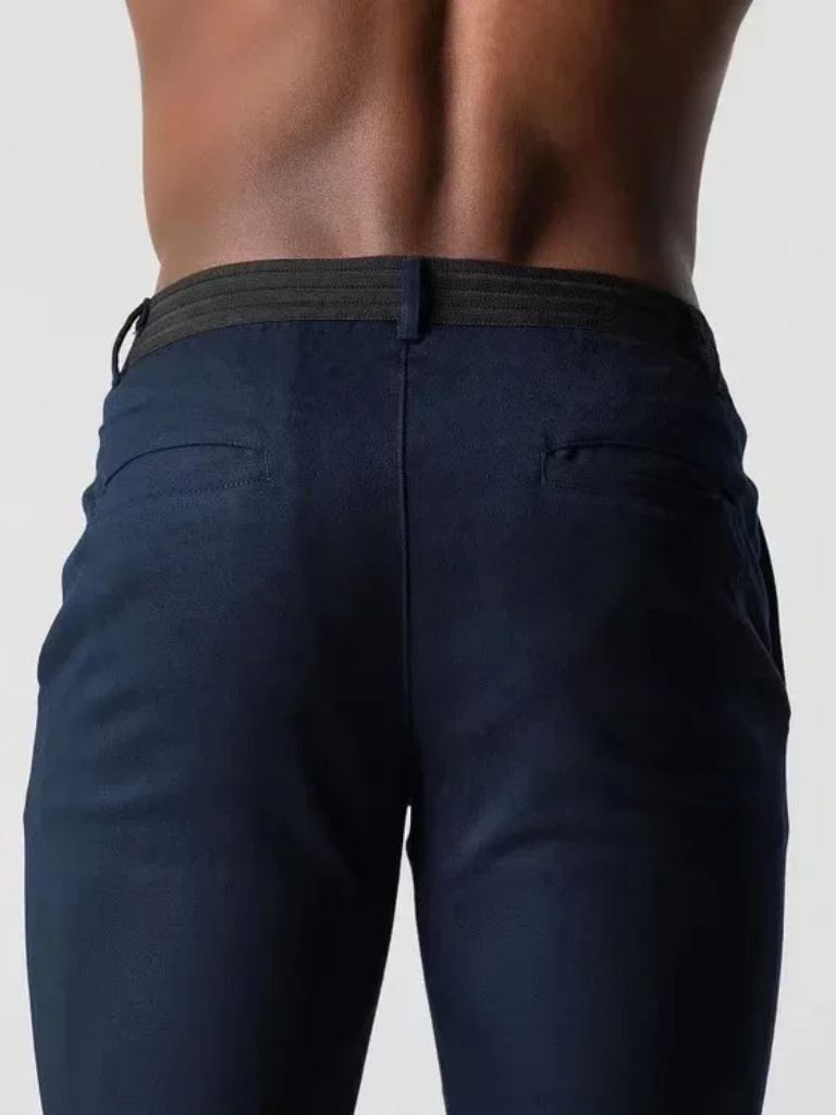 Stretchy Slim Trousers - Crown & Cuff