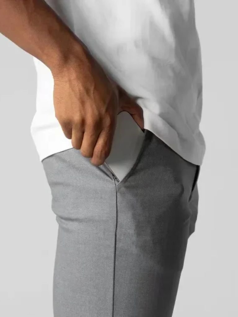 Stretchy Slim Trousers - Crown & Cuff
