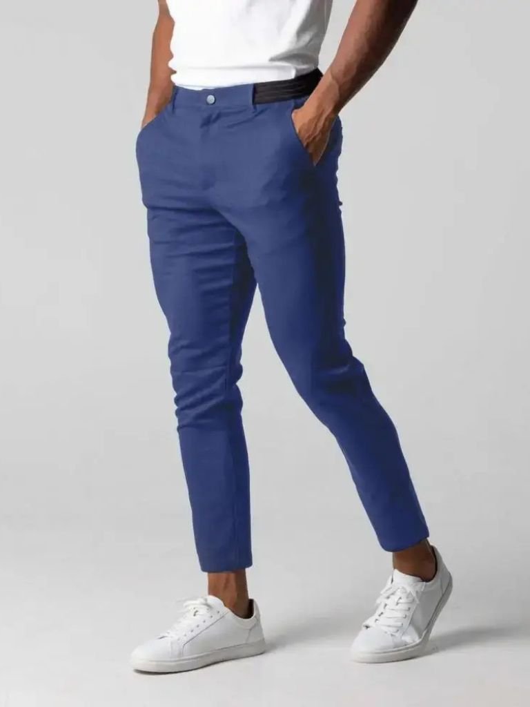 Stretchy Slim Trousers - Crown & Cuff