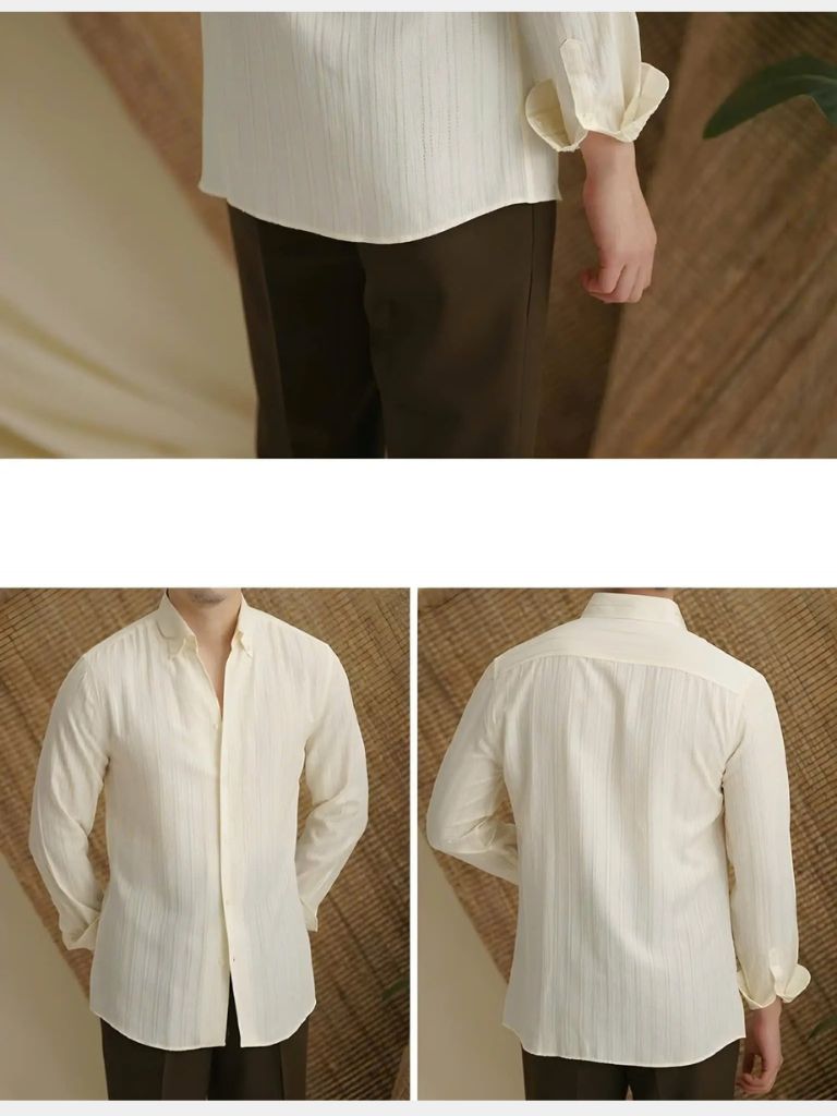 Striped Button Down Seersucker Shirt - Crown & Cuff