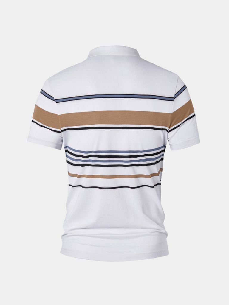 Sunset Stripe Polo – Crown & Cuff