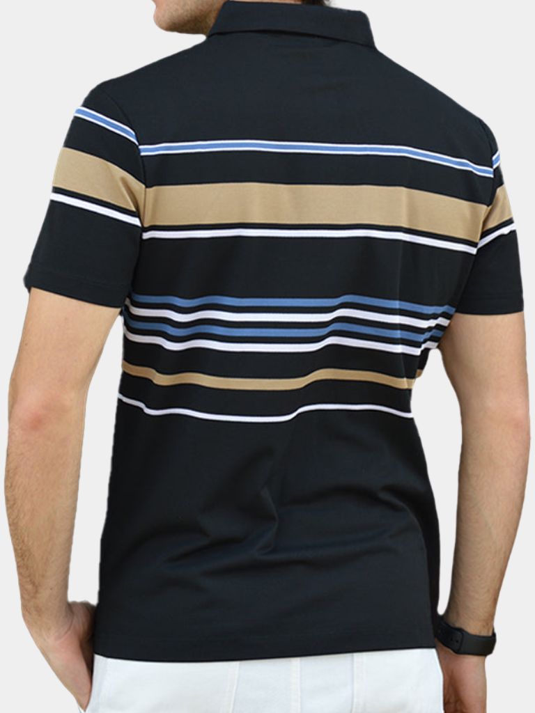 Sunset Stripe Polo – Crown & Cuff