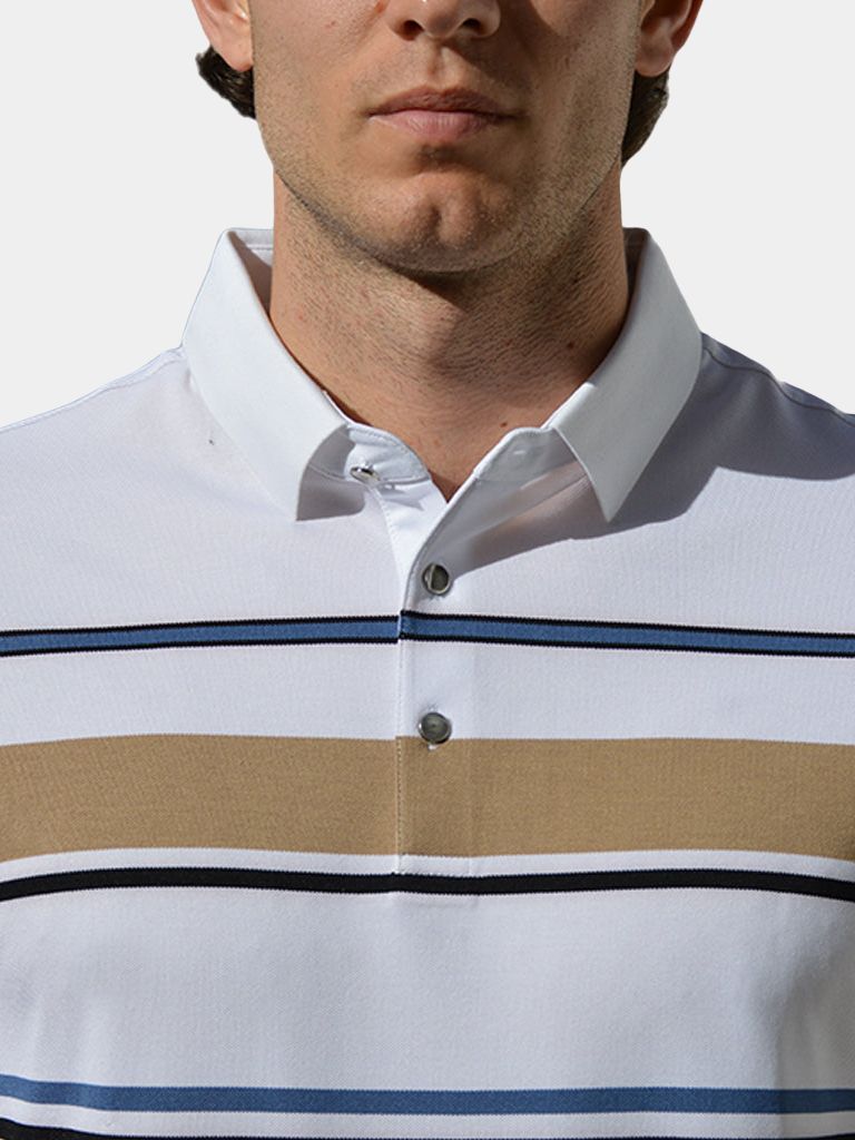 Sunset Stripe Polo – Crown & Cuff