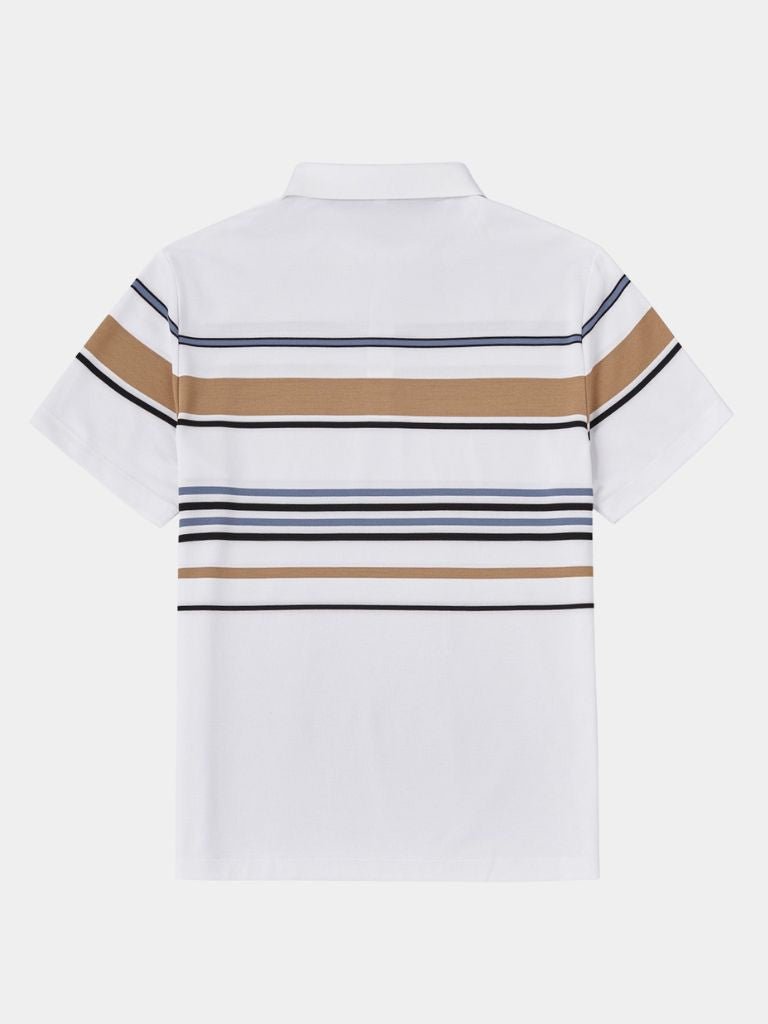 Sunset Stripe Polo – Crown & Cuff